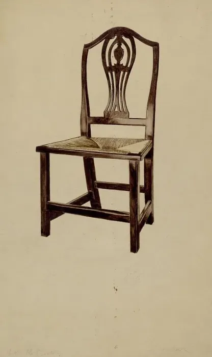 Framed Print : Dining Chair, c. 1936. Creators: McCarthy, Donald Donovan Framed Print : Dining Chair, c. 1936. Creators: McCarthy, Donald Donovan