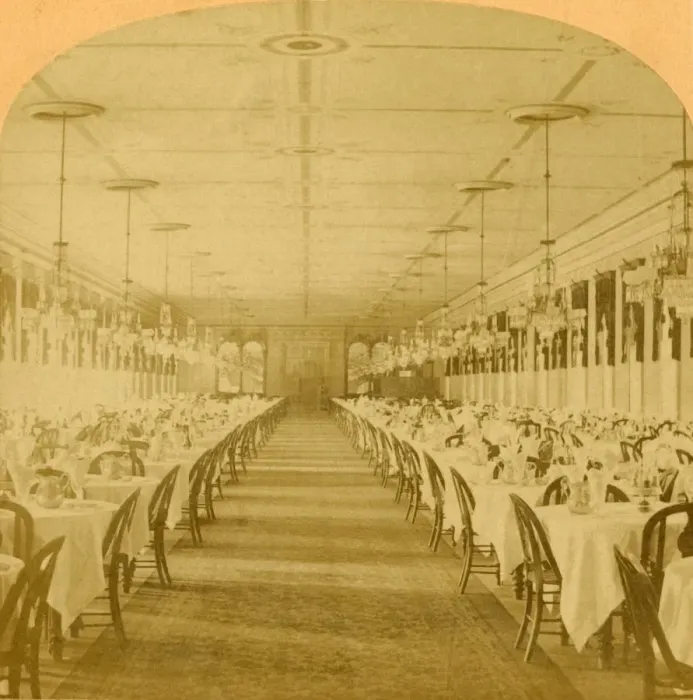 Framed Print : Dining Hall, Grand Union Hotel, Saratoga, Largest Dining Hall in the World, 1882 Framed Print : Dining Hall, Grand Union Hotel, Saratoga, Largest Dining Hall in the World, 1882