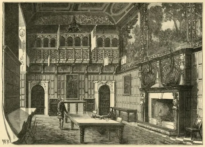 Framed Print : The Dining-Hall, Hatfield, 1898. Creator: Unknown Framed Print : The Dining-Hall, Hatfield, 1898. Creator: Unknown