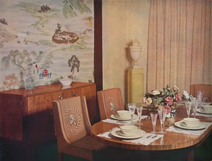 Framed Print : Dining-room, 1940 Framed Print : Dining-room, 1940