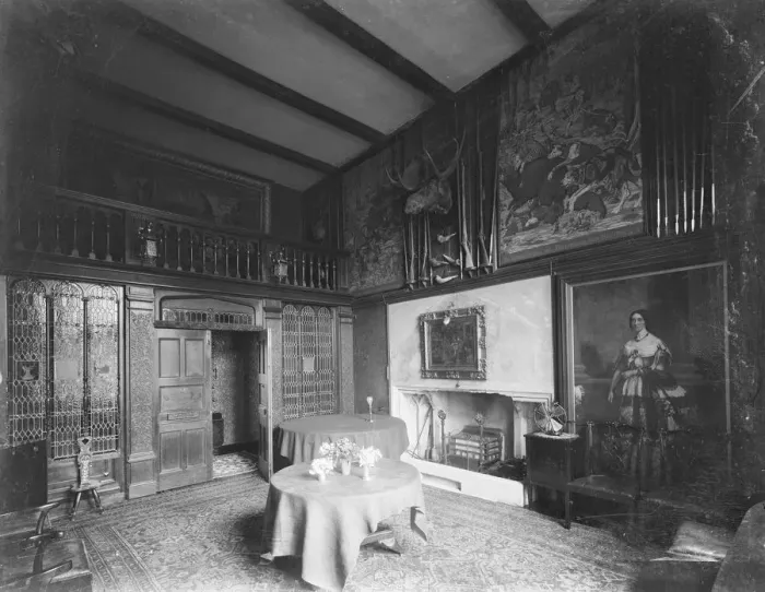 Framed Print : Dining Room at Carisbrooke Castle, Isle of Wight, c1930. Creator: Kirk & Sons of Cowes Framed Print : Dining Room at Carisbrooke Castle, Isle of Wight, c1930. Creator: Kirk & Sons of Cowes