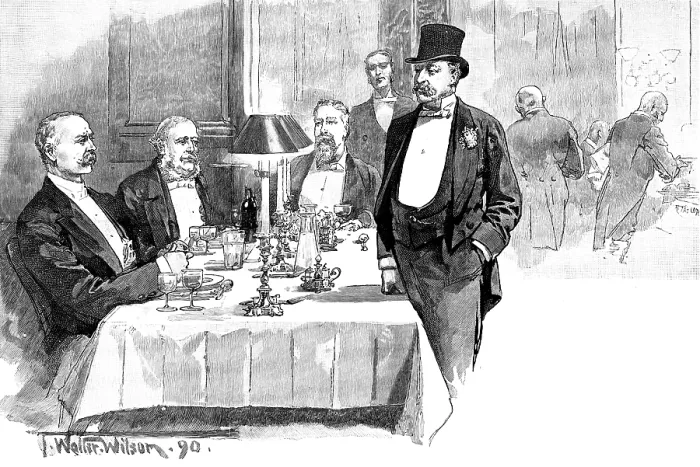 Framed Print : The Dining-Room, Carlton Club, 1890. Creator: R. Taylor Framed Print : The Dining-Room, Carlton Club, 1890. Creator: R. Taylor