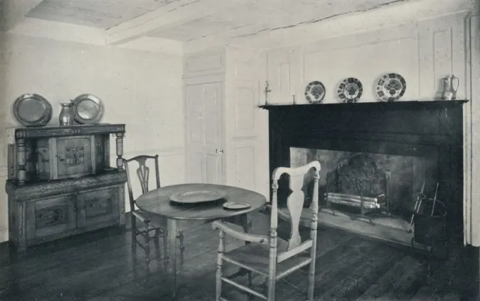 Framed Print : Dining Room, circa 1800, from the Shenk House, Long Island, 1930 Framed Print : Dining Room, circa 1800, from the Shenk House, Long Island, 1930