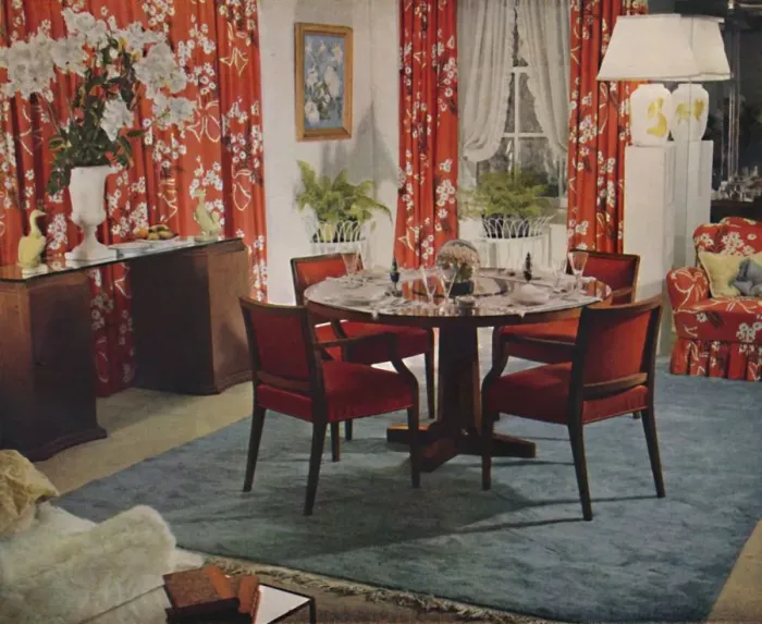 Framed Print : Dining-Room Designed By Hayes Marshall, 1939 Framed Print : Dining-Room Designed By Hayes Marshall, 1939