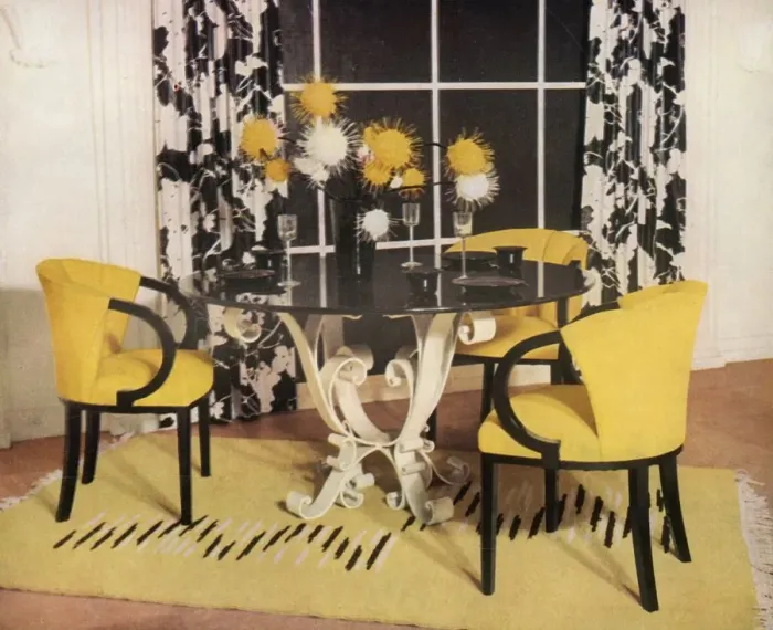 Framed Print : Dining-room group by Hayes Marshall for Fortnum & Mason Ltd. London, 1937 Creator: Unknown Framed Print : Dining-room group by Hayes Marshall for Fortnum & Mason Ltd. London, 1937 Creator: Unknown