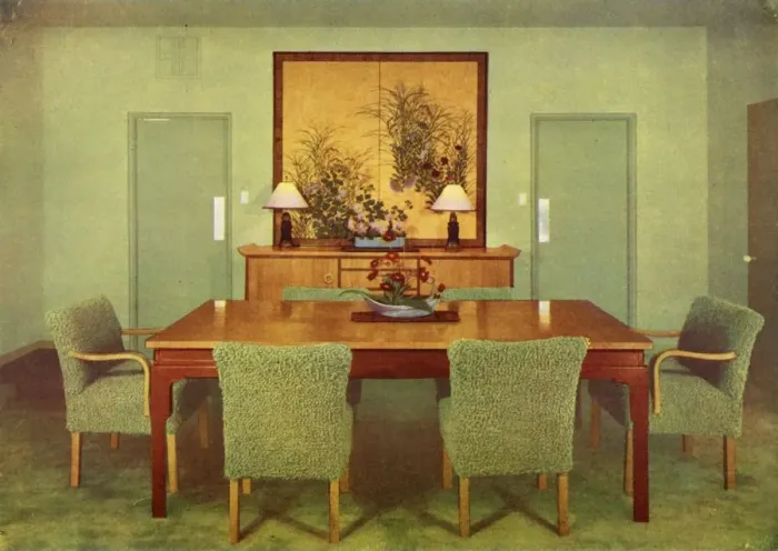 Framed Print : The Dining-Room - Paul T. Frankl, Beverly Hills, California, 1941 Creator: Unknown Framed Print : The Dining-Room - Paul T. Frankl, Beverly Hills, California, 1941 Creator: Unknown