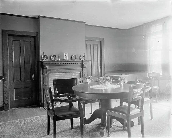 A Dining room, probably in clubhouse, New York City, between 1900 and 1910. Creator: Unknown