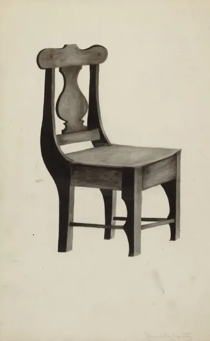 Framed Print : Dining Room Suite, 1935 / 1942. Creator: Juanita Lantz Framed Print : Dining Room Suite, 1935 / 1942. Creator: Juanita Lantz