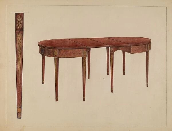 Dining Table, 1936. Creator: M. Rosenshield-von-Paulin