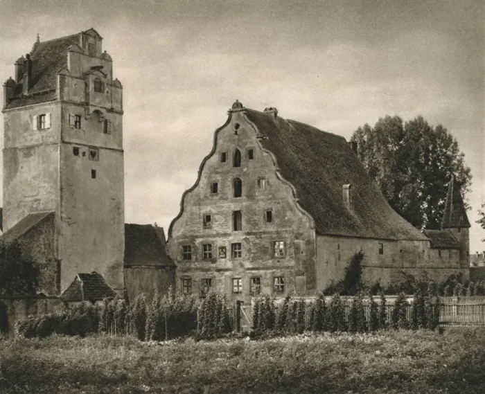 Framed Print : Dinkelsbuhl. Nordlinger Gate - Town Mill, 1931. Artist: Kurt Hielscher Framed Print : Dinkelsbuhl. Nordlinger Gate - Town Mill, 1931. Artist: Kurt Hielscher