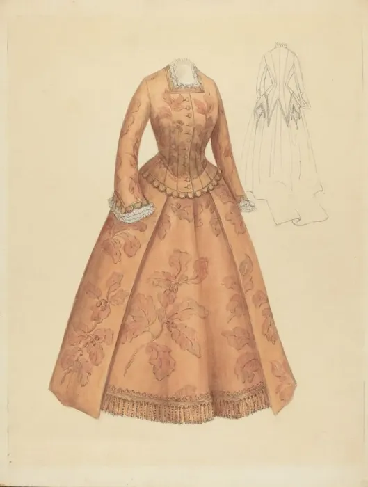 Framed Print : Dinner Dress, 1935 / 1942. Creator: Hedwig Emanuel Framed Print : Dinner Dress, 1935 / 1942. Creator: Hedwig Emanuel