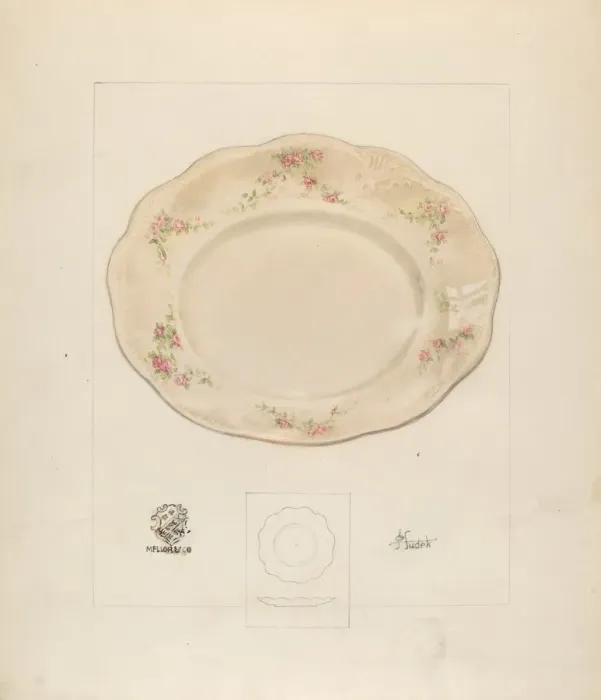 Framed Print : Dinner Plate, c. 1937. Creator: Joseph Sudek Framed Print : Dinner Plate, c. 1937. Creator: Joseph Sudek