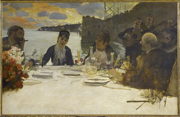 Dinner at Posillipo, after 1878