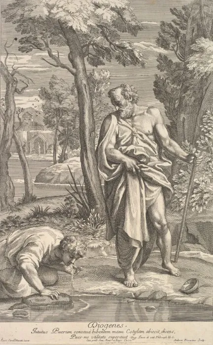 Framed Print : Diogenes, 1685-1734. Creator: Andrea Procaccini Framed Print : Diogenes, 1685-1734. Creator: Andrea Procaccini