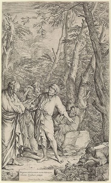 Diogenes Casting away his Bowl, 1662. Creator: Salvator Rosa