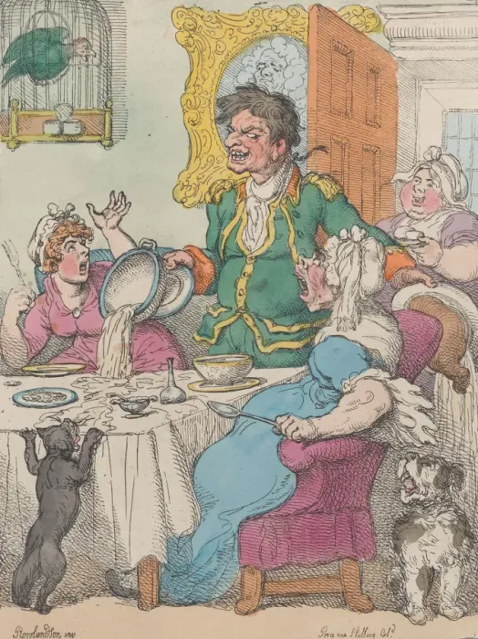 Framed Print : Directions to Footmen, November 10, 1807. November 10, 1807. Creator: Thomas Rowlandson Framed Print : Directions to Footmen, November 10, 1807. November 10, 1807. Creator: Thomas Rowlandson