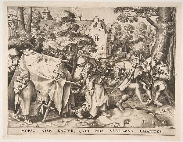 The Dirty Bride or the Marriage of Mopsus and Nisa, 1570. Creator: Pieter van der Heyden
