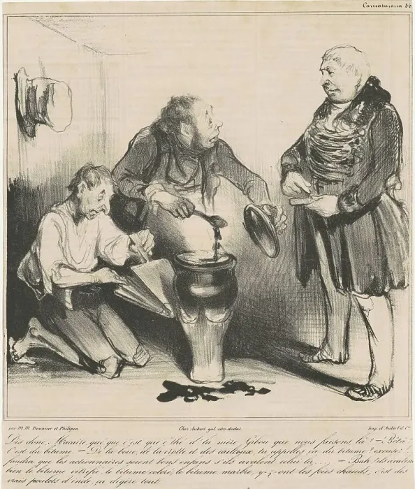 Framed Print : Dis donc, Macaire, qué que c'est que c'thé... 19th century. Creator: Honore Daumier Framed Print : Dis donc, Macaire, qué que c'est que c'thé... 19th century. Creator: Honore Daumier