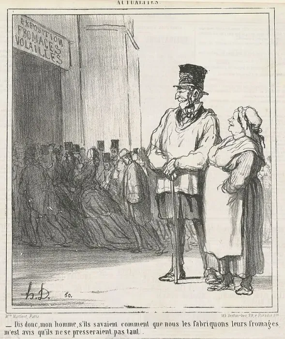 Framed Print : Dis donc, mon homme, s'ils savaient... 19th century. Creator: Honore Daumier Framed Print : Dis donc, mon homme, s'ils savaient... 19th century. Creator: Honore Daumier