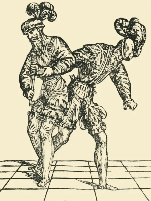 Framed Print : Disarmament against the dagger, c1536, (1903). Creator: Unknown Framed Print : Disarmament against the dagger, c1536, (1903). Creator: Unknown
