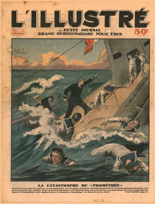 Framed Print : The disaster of the Promethee, 1932. Creator: Unknown Framed Print : The disaster of the Promethee, 1932. Creator: Unknown