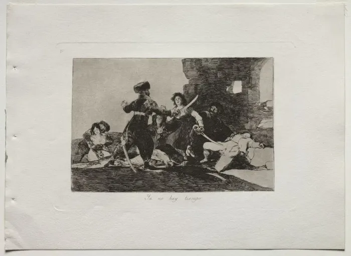 Framed Print : Disasters of War: There isnt Time Now, 1810-20. Creator: Francisco de Goya (Spanish, 1746-1828) Framed Print : Disasters of War: There isnt Time Now, 1810-20. Creator: Francisco de Goya (Spanish, 1746-1828)