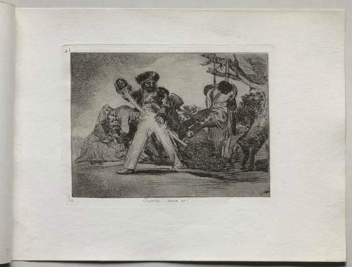 Framed Print : Disasters of War: Thats Tough, 1810-1820. Creator: Francisco de Goya (Spanish, 1746-1828) Framed Print : Disasters of War: Thats Tough, 1810-1820. Creator: Francisco de Goya (Spanish, 1746-1828)