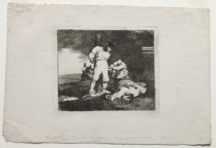 Framed Print : The Disasters of War: And Theres No Help for it, 1810-1820. Creator: Francisco de Goya (Spanish Framed Print : The Disasters of War: And Theres No Help for it, 1810-1820. Creator: Francisco de Goya (Spanish