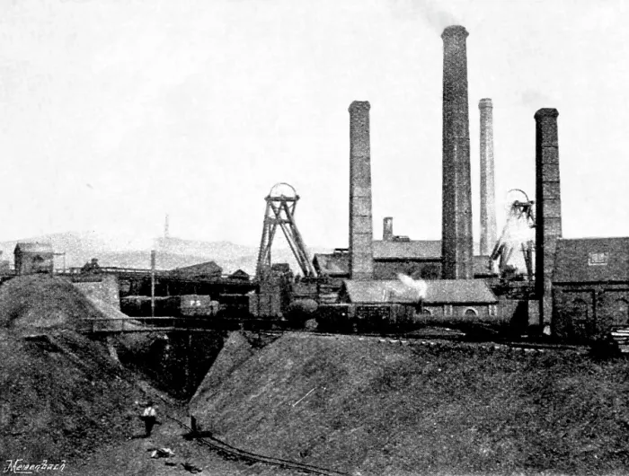 Framed Print : The Disastrous Flooding of Audley Colliery; the Pit Bank, 1895. Creator: George Meisenbach Framed Print : The Disastrous Flooding of Audley Colliery; the Pit Bank, 1895. Creator: George Meisenbach