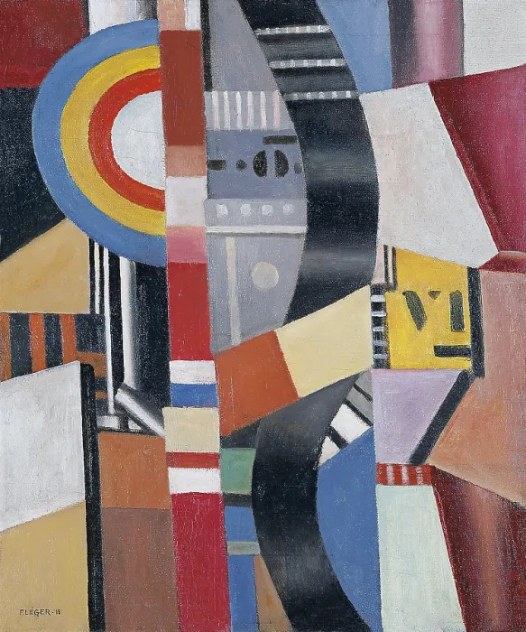 Framed Print : The Disc, 1918. Creator: Fernand Leger Framed Print : The Disc, 1918. Creator: Fernand Leger
