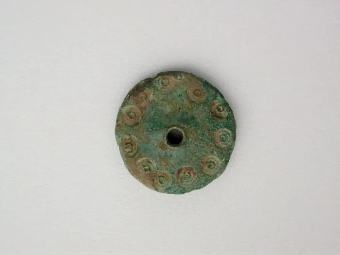 Framed Print : Disc, Chariot Wheel, Geometric Period (800-700 BCE). Creator: Unknown Framed Print : Disc, Chariot Wheel, Geometric Period (800-700 BCE). Creator: Unknown