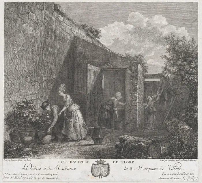 Framed Print : The Disciples of Flora, 1778. Creator: Francois Godefroy Framed Print : The Disciples of Flora, 1778. Creator: Francois Godefroy