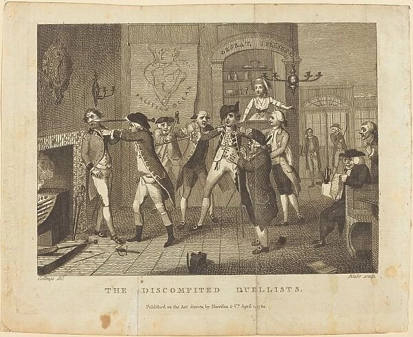 The Discomfited Duellists, 1784. Creator: William Blake