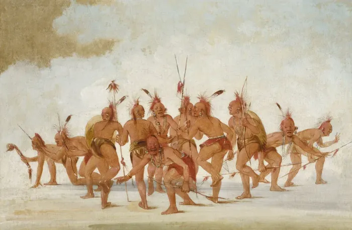Framed Print : Discovery Dance, Sac and Fox, 1835-1837. Creator: George Catlin Framed Print : Discovery Dance, Sac and Fox, 1835-1837. Creator: George Catlin