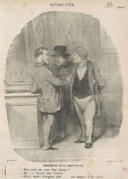 Discussion de la constitution, 19th century. Creator: Honore Daumier