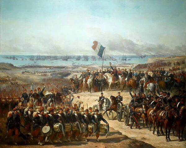 Disembarkation of the French Army at Eupatoria, 14 September 1854. Artist: Barrias, Felix-Joseph (1822-1907)