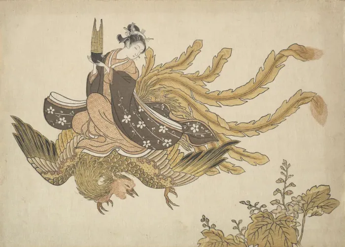 Framed Print : Disguised Immortal, ca. 1766. ca. 1766. Creator: Suzuki Harunobu Framed Print : Disguised Immortal, ca. 1766. ca. 1766. Creator: Suzuki Harunobu
