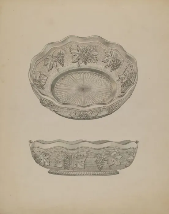 Framed Print : Dish, c. 1940. Creator: Henry Moran Framed Print : Dish, c. 1940. Creator: Henry Moran