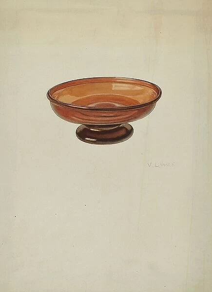 Dish, c. 1940. Creator: V. L. Vance