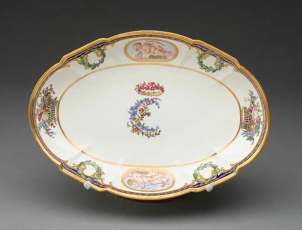 Dish from the Charlotte Louise Service, Sèvres, c. 1774