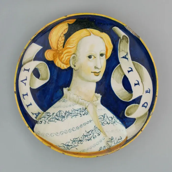 Framed Print : Dish (Coppa Amatoria), Italy, 1530 / 45. Creator: Unknown Framed Print : Dish (Coppa Amatoria), Italy, 1530 / 45. Creator: Unknown