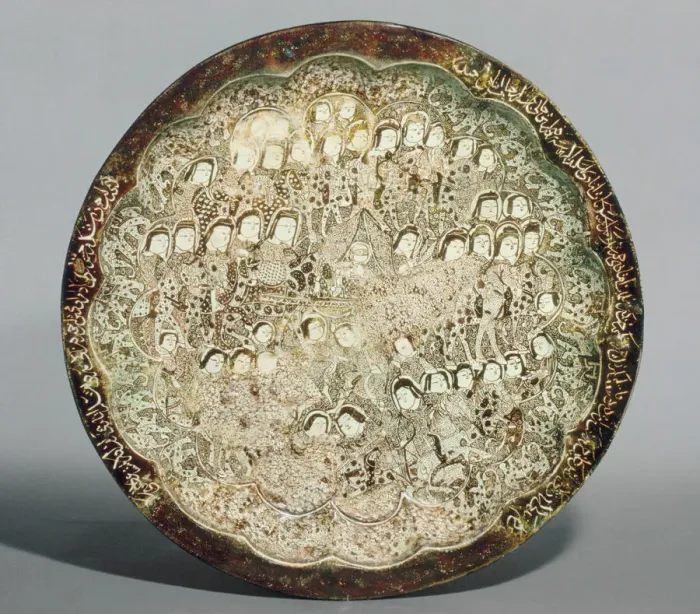 Framed Print : Dish depicting a Wedding Procession, Iran, first quarter 13th century. Creator: Unknown Framed Print : Dish depicting a Wedding Procession, Iran, first quarter 13th century. Creator: Unknown