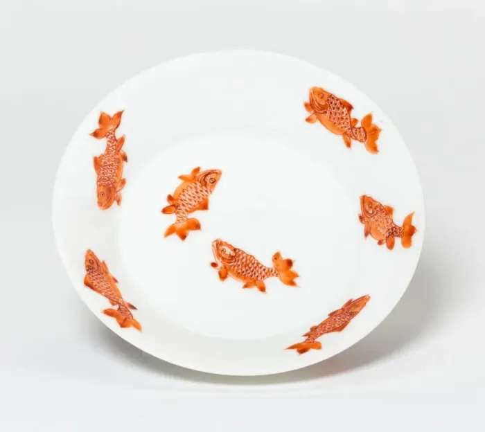 Framed Print : Dish with Ten Fish, Qing dynasty (1644-1911), Yongzheng reign period (1723-1735) Framed Print : Dish with Ten Fish, Qing dynasty (1644-1911), Yongzheng reign period (1723-1735)