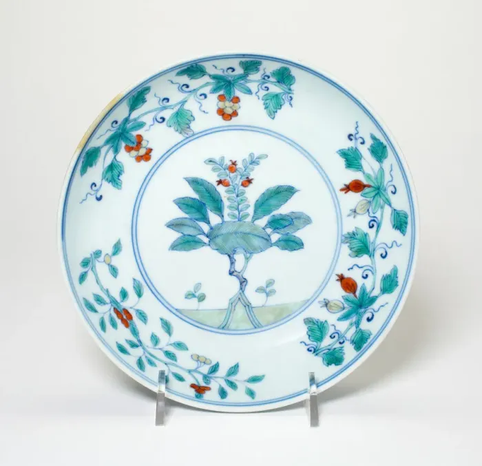 Framed Print : Dish with Grape, Cherry, and Pomegrenate Stems, Qing dynasty (1644-1911), c. 18th century Framed Print : Dish with Grape, Cherry, and Pomegrenate Stems, Qing dynasty (1644-1911), c. 18th century