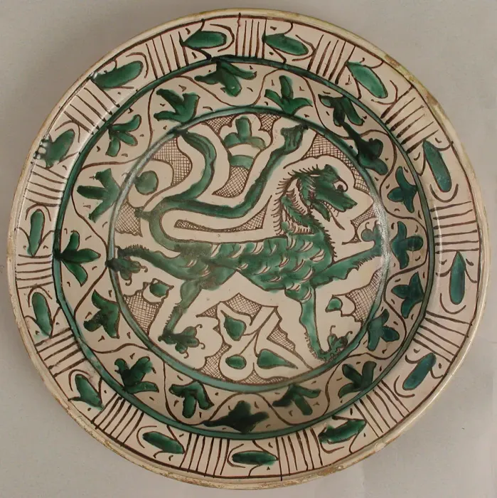 Framed Print : Dish, Italian, early 15th century. Creator: Unknown