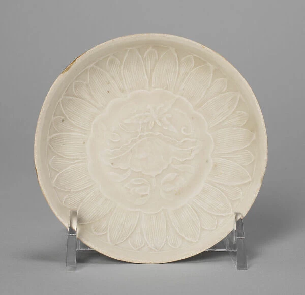 Dish with Lotus Flower and Petals, Song dynasty (960-1279). Creator: Unknown