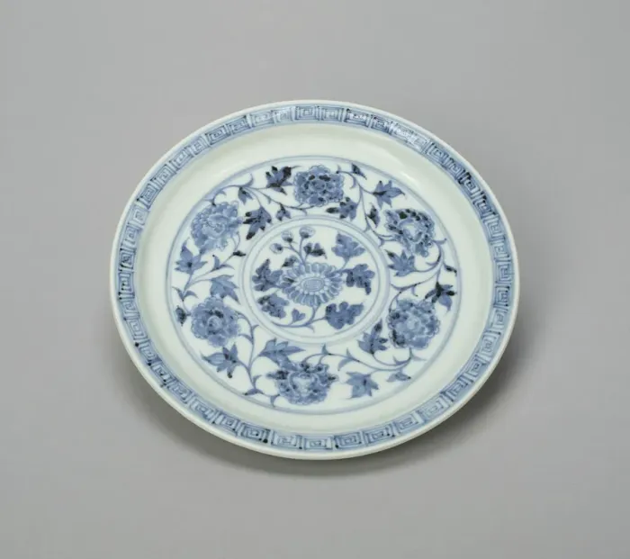 Framed Print : Dish with Peony Scrolls and Chrysanthemum Spray, and... Ming dynasty Framed Print : Dish with Peony Scrolls and Chrysanthemum Spray, and... Ming dynasty