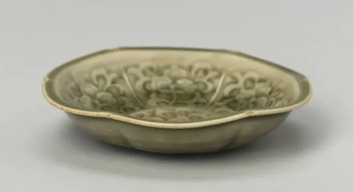 Framed Print : Dish with Petal-Lobed Rim, Stylized Peony, and Sickle Northern Song dynasty Framed Print : Dish with Petal-Lobed Rim, Stylized Peony, and Sickle Northern Song dynasty