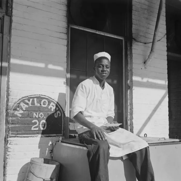 Framed Print : A dishwasher who works in a waterfront restaurant, Washington, D. C. 1942. Creator: Gordon Parks Framed Print : A dishwasher who works in a waterfront restaurant, Washington, D. C. 1942. Creator: Gordon Parks