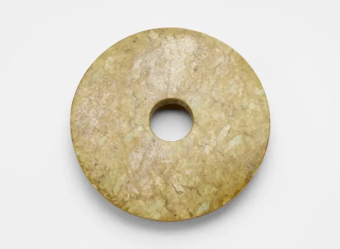 Framed Print : Disk (bi ?), Late Neolithic period, ca. 3300-2250 BCE. Creator: Unknown Framed Print : Disk (bi ?), Late Neolithic period, ca. 3300-2250 BCE. Creator: Unknown